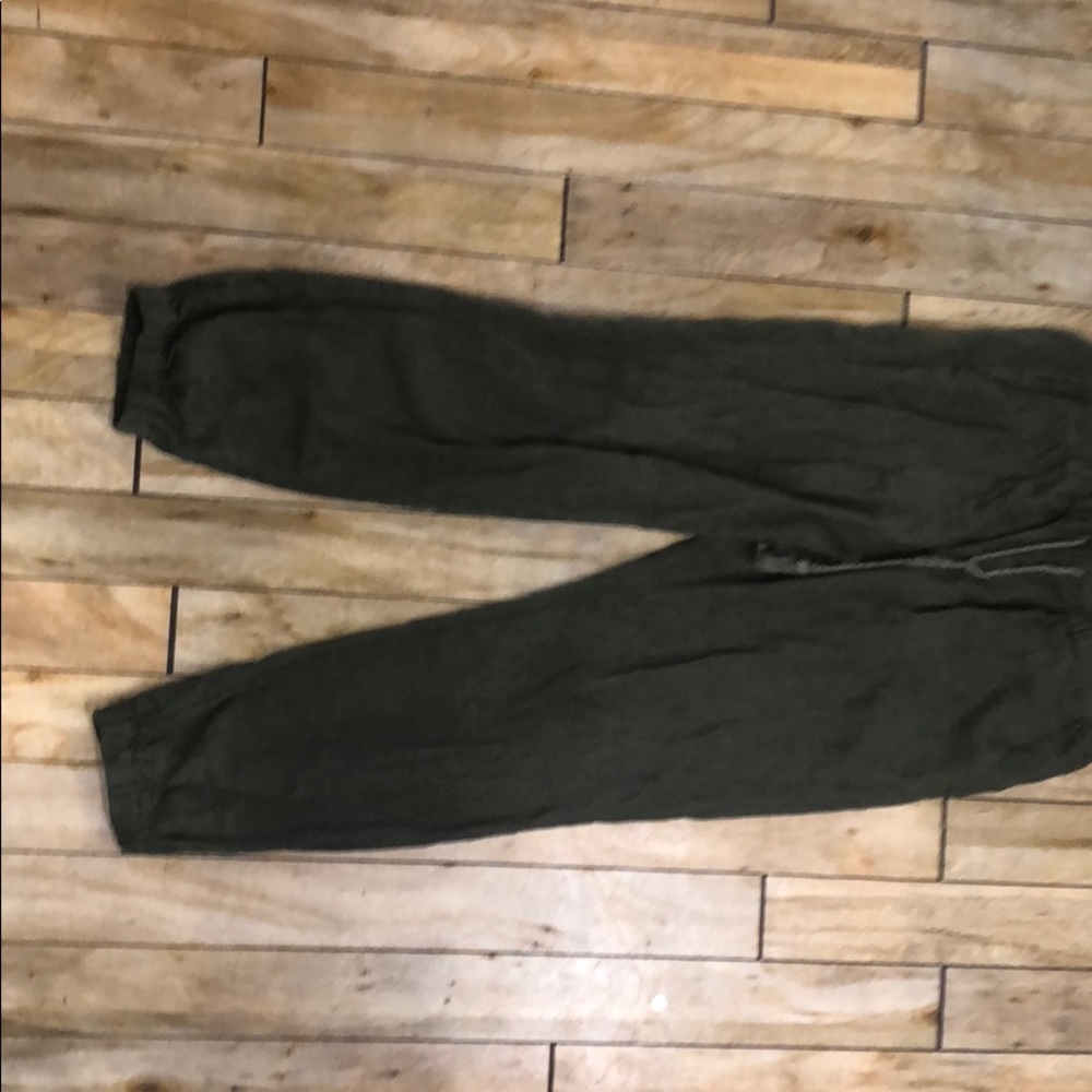 Linen jogger pant. Madewell small